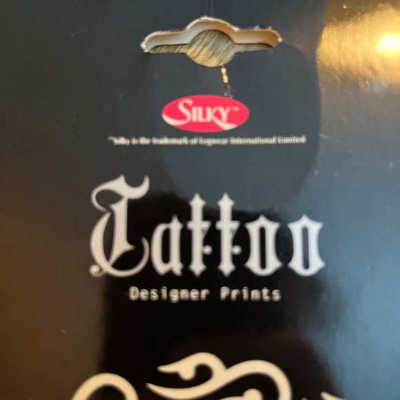 SILKY Tattoo Plaid Tights Size Medium MOD Alternative Punk Made in England NEW - Picture 5 of 9